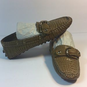 marc joseph crocodile skin womens loafers